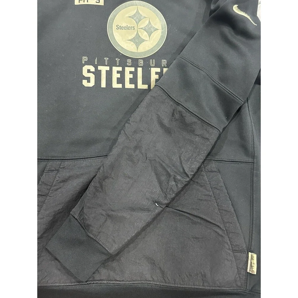 Nike On Field Pittsburgh Steelers Salute To Service Hoodie Military Camo Size L